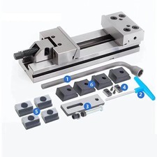 Visore piatto di precisione 5 pollici, fresatrice manuale e rettificatrice Vice GT125 per CNC