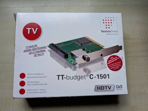 TechnoTrend TT-budget C-1501 DVB-C  HDTV PCI TV KARTE *TOP Zustand*