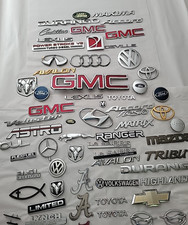 Lot Of 65 Used Car Emblems Ford Lexus Dodge Gmc Toyota Suzuki Land Rover Audi