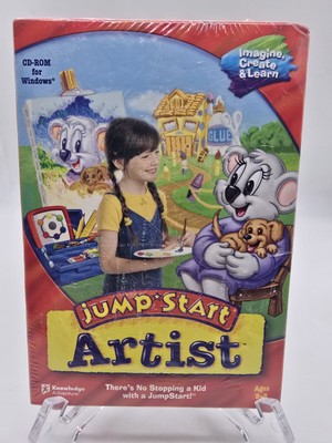 JumpStart Artist Pc New XP Arts Crafts Famous Art Long Box New Like Sega Rare 
