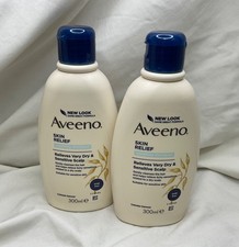 2 x AVEENO Skin Relief Soothing Shampoo Relieves Dry & Sensitive Scalp 300ml