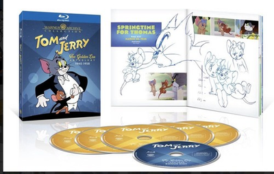 #ad Tom and Jerry Golden Era Anthology 1940 1958 Blu ray Warner Archive Art Booklet $50.00