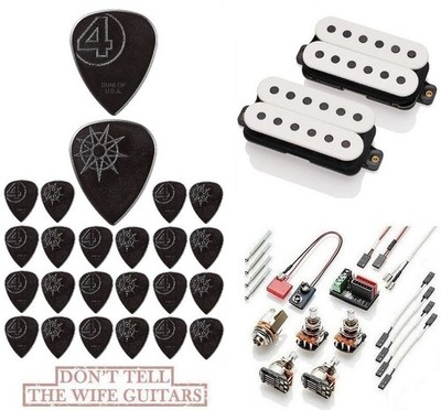 EMG Jim Root JR Daemonum White Humbucker Set Std Spaced Short Pots (24 JR PICKS)