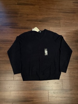 UNIQLO Mens Navy Extra Fine Wool Crewneck Pullover Sweater Sz XL NEW!