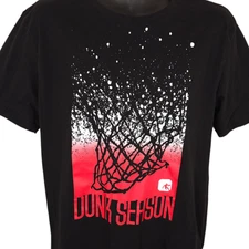 AND1 Basketball T Shirt Mens Size Medium Black Dunk Season Streetwear