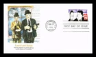 DR JIM STAMPS US COVER LAUREL AND HARDY COMEDIANS FIRST DAY ISSUE FLEETWOOD