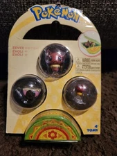 Pokemon Petite Pals Eevee Mini Figure 3-Pack - Tomy Toy