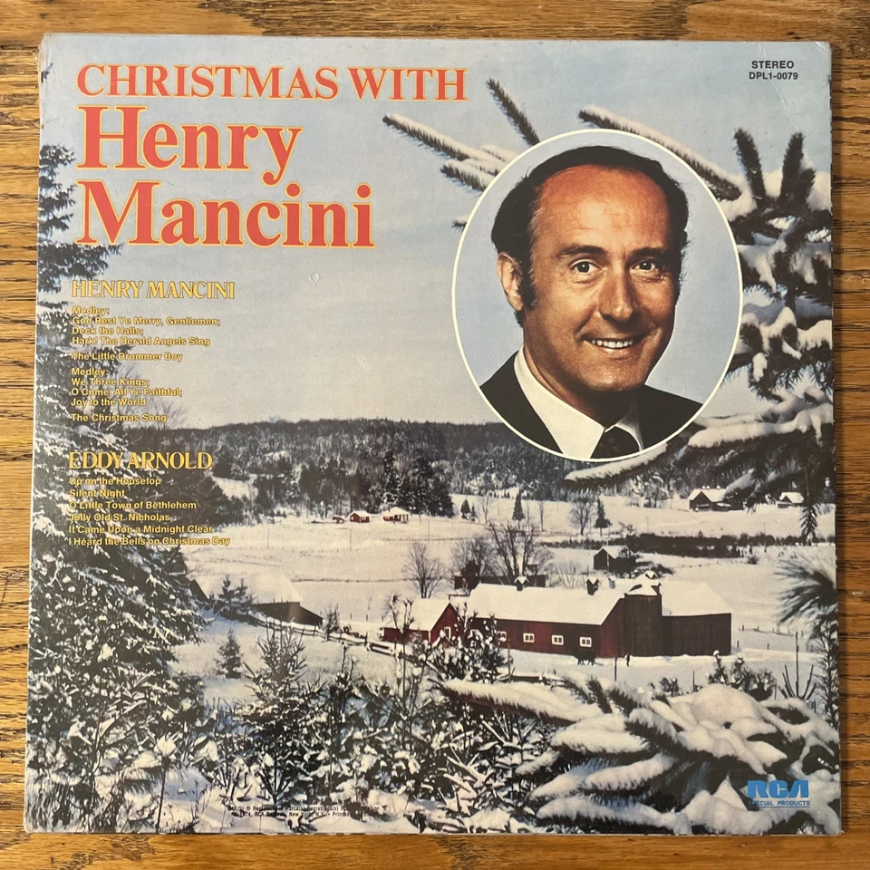 Christmas With Eddy Arnold & Henry Mancini LP RCA Holiday SEALED!!!! - Image 2 of 2