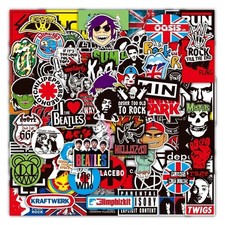 100PCS Rock Band Stickers Lot Punk Music Heav...