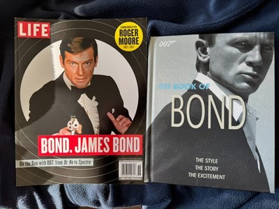 BOOK OF BOND and BOND, JAMES BOND Life Magazine commemorative Roger Moore Ed.