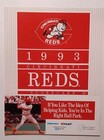 CINCINNATI REDS 1993 SCORECARD PROGRAM BARRY LARKIN VS CHICAGO CUBS NICE — photo 1