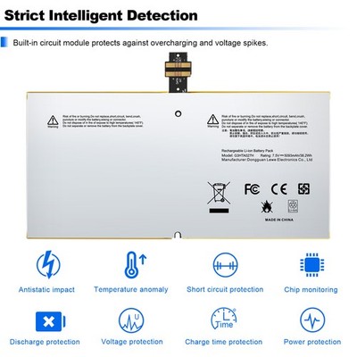Replacement Battery For Microsoft Surface Pro 4 Pro4 0G3HTA027H