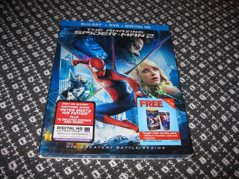 The Amazing Spider- Man 2 (Blu-ray + DVD, 2012) Brand New. Sealed.  In Slipcase