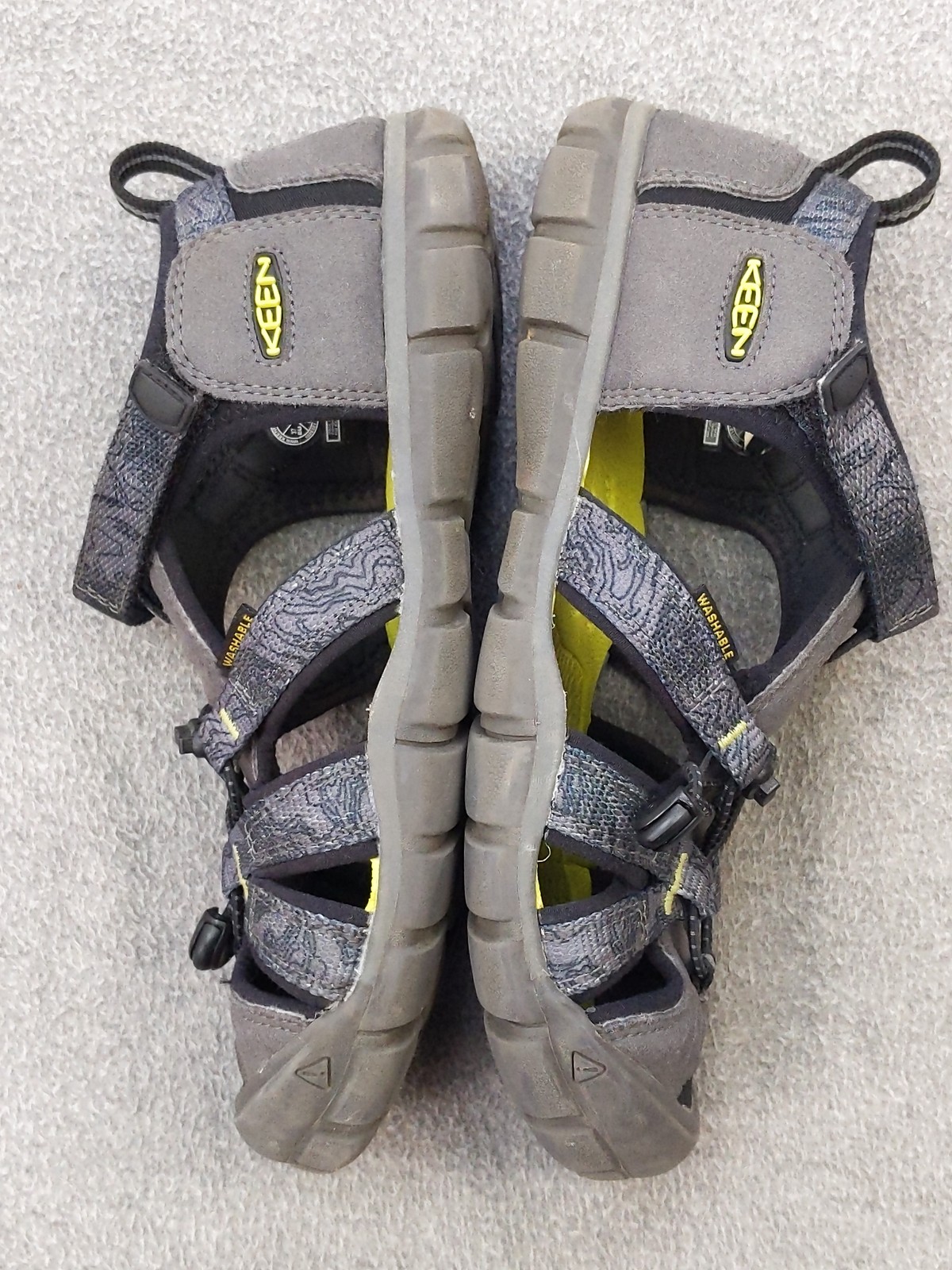 Sandali Keen uomo taglia 5 grigio nero lavabili CNX comodi arco scarpe outdoor