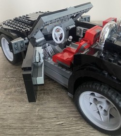 Lego 4896 Roaring Roadster Creator 3in1 Black Car 100% Complete Set 2006 no Box