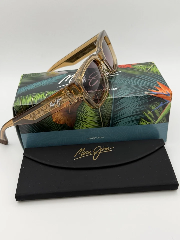 Maui Jim Kenui RS642-01 - Shiny Trans Light Tan / Rose Polarized - Image 2 of 4