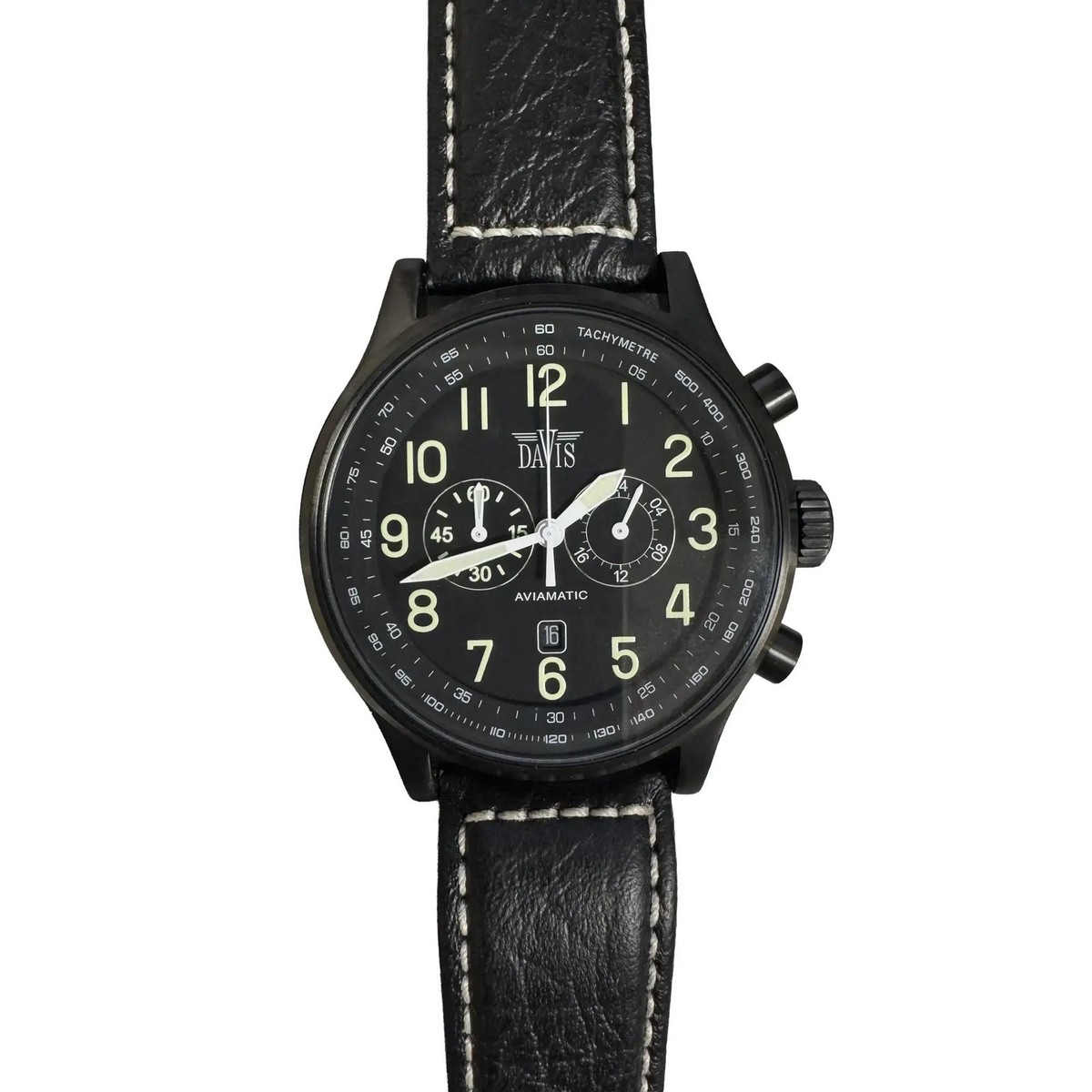 Clock Davis Watch Repair Davis Aviamatic Chronograph 48mm Steel