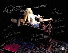 Indiana Jones Temple of Doom 11x14 ILM Crew Mine Car Miniature Photo 10x BECKETT