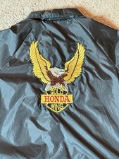 Vintage Honda Goldwing Jacket Men 3XL Satin Bomber USA Made Athletic Works
