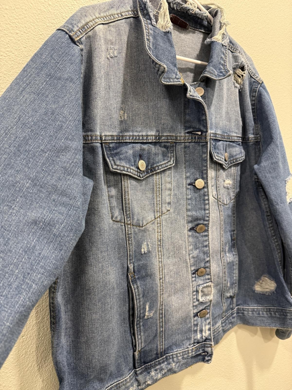 Blu[edit] Distressed Denim Jacket - image 2