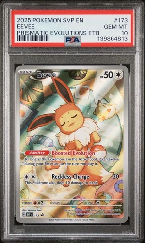 2025 POKEMON SVP EN-SV BLACK STAR PROMO #173 EEVEE PSA 10