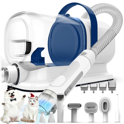 AIRROBO GP04 Plus Pet Grooming Vacuum Kit Dog Cat Hair Clipper Trimmer Brush Paw