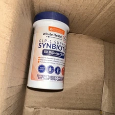 WHOLE HEALTH Support Fiber Synbiotic Probiotic 50 Billion CFUs 60 Caps