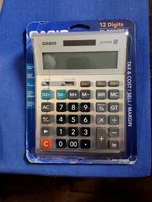 Casio Desktop Financial Calculator XL 12-Digit Display Tax Keys NEW DM-1200BM