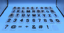 131 Piece Sign Letters Flexible Outdoor 3 x 1.625" Inch