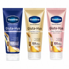 Vaseline Gluta-Hya Dewy Radiance + Flawless Glow Serum-In-Lotion Combo Of 3ps