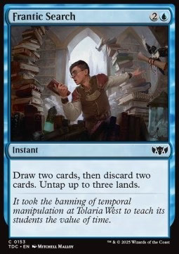 Magic/MTG Frantic Search TDC-153 Common Englisch Neu