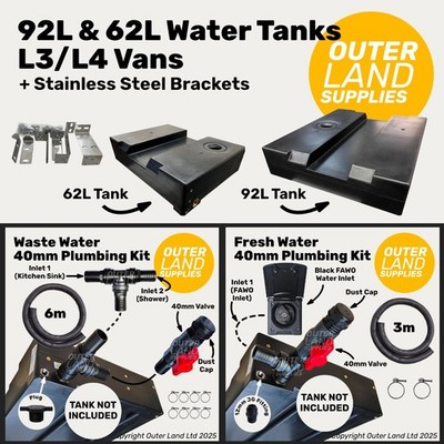 Unterflur Sanitär Konvolut 92L 62L Tank Fiat Ducato Citroen Relais Peugeot Boxer