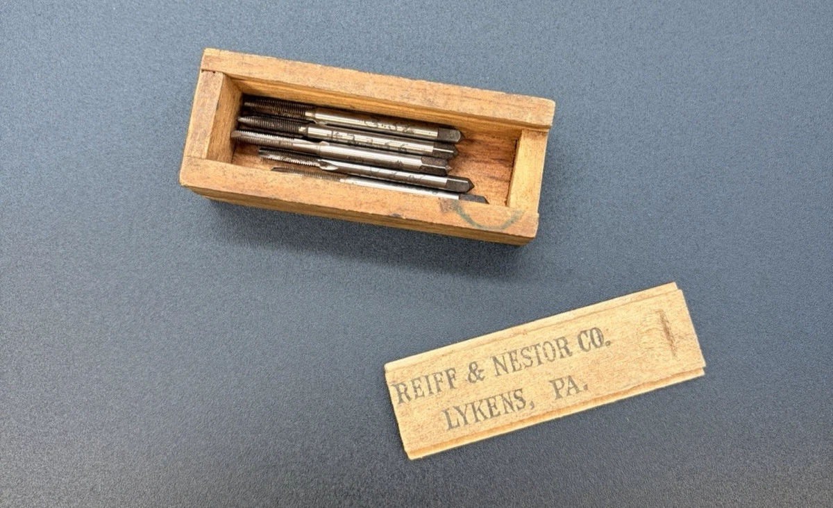Vintage Variety Reiff & Nestor Tools x8 In Original Wooden Box