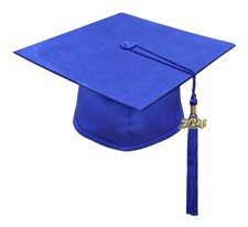 Child Royal Blue Cap  Tassel - Preschool Graduation