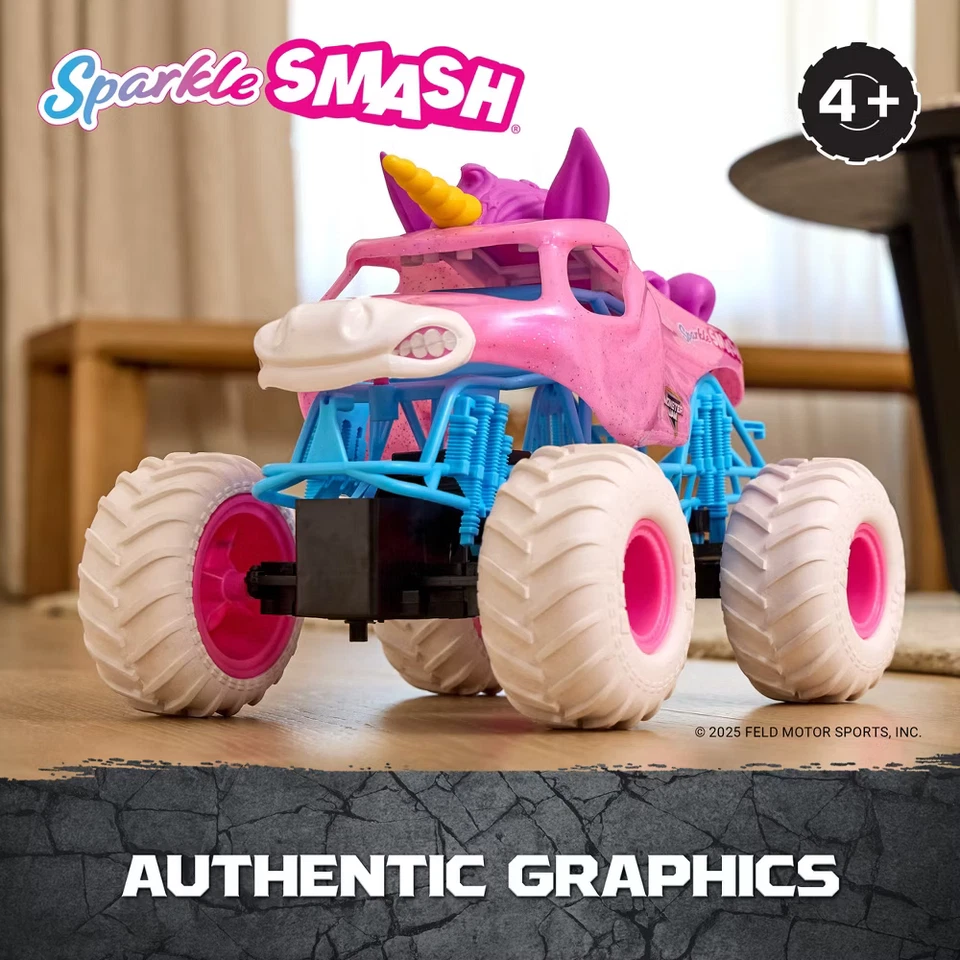 MONSTER JAM 1:15 Sparkle Smash Unicorn REMOTE CONTROL RC Vehicle CHRISTMAS 2025 - Image 3 of 4