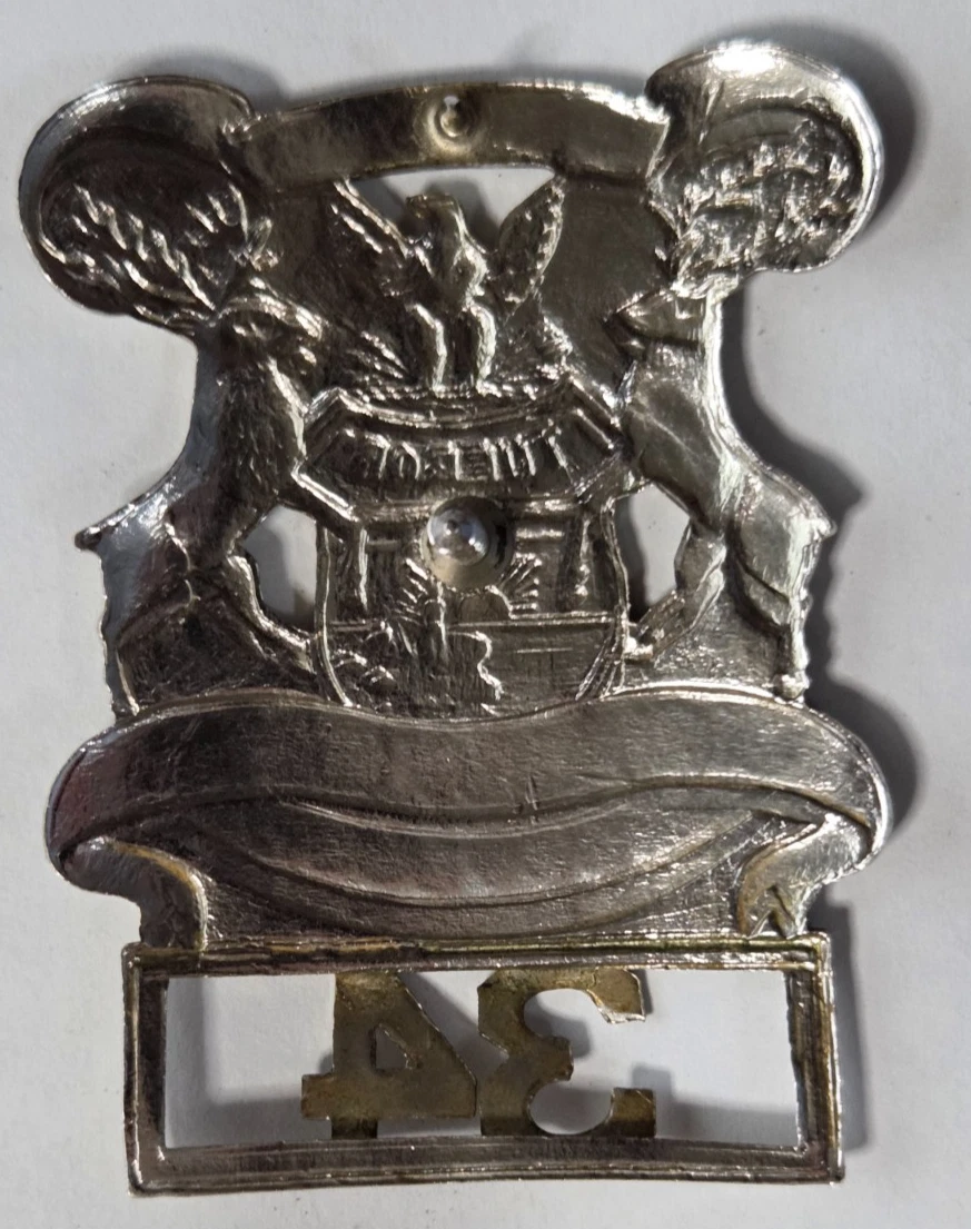MARYLAND - 1960er !! Hat Badge POLICE Polizei Abzeichen USA Mützenabzeichen