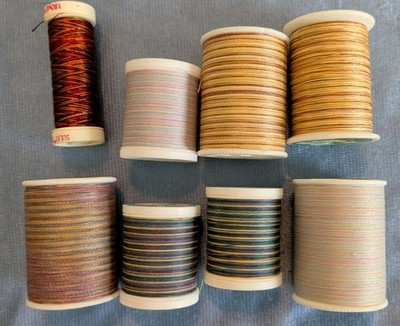 Variegated Thread Lot Of 8 Coats & Clark Sulky