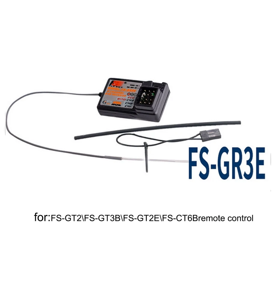 2pcs Flysky FS-GR3E 2.4GHz 3CH Receiver for FS-GT3C GT3B GT2 GT2B Transmitter RC - Image 3 of 4