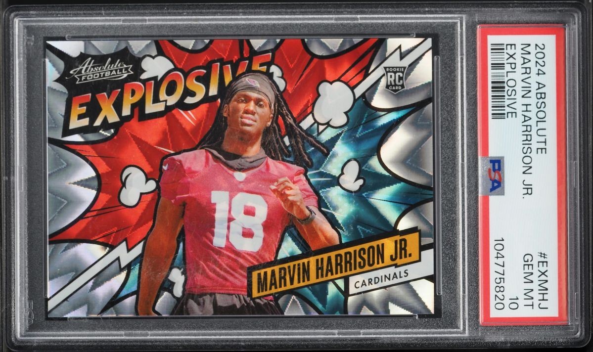 2024 Panini Absolute - Explosive Marvin Harrison Jr. #EX-MHJ PSA 10 GEM MIN