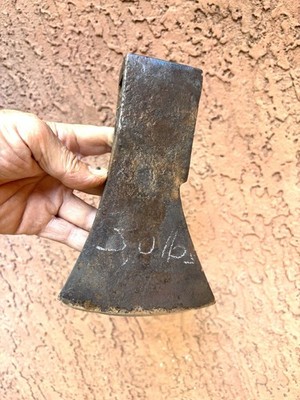Antique Hand Forged AXE Head 3lbs - 1400 From Germany