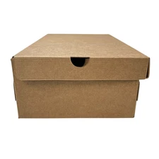 NEW - Brown Replacement Shoe Box For Sneakers 14" X 8 3/4" X 4 5/8" 32 ECT