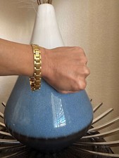 Gold Gorgeous Magnetic Bracelet women Arthritis Pain Relief Balance Energy Power