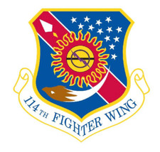 12" 114TH FIGHTER WING MILITARY STICKER DECAL USA MADE