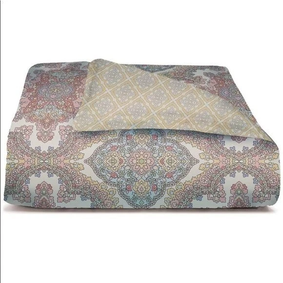 Bufanda medallón Martha Stewart 3 piezas Juego de edredón reversible completo/queen Foto 3 de 3