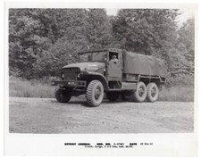 1961 US Army M135 Cargo Truck 2-1/2 Ton 6x6 Detroit Arsenal 8x10 Original Photo