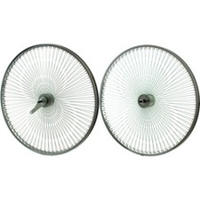 Paire De Roue Chrome 26" 144 Rayons Rétropédalage Vélo Lowrider