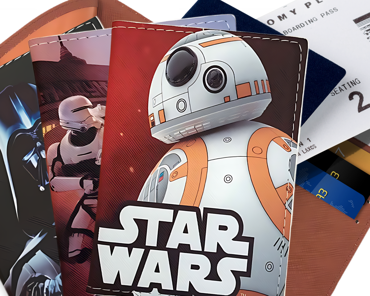 Star Wars Passport Cover Holder Case Card ID Travel Accessory PU