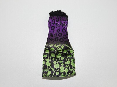 Monster High Clawvenus Freaky Fusion Purple Green Dress Clawdeen Venus