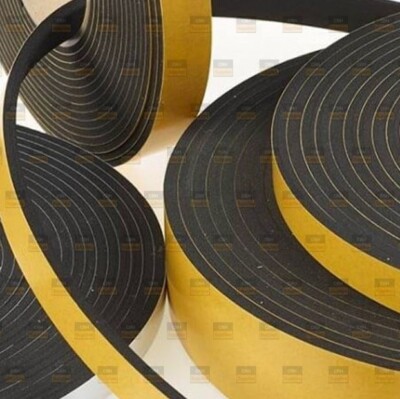 Neopren selbstklebend hinterlegt Schaumstoff Schwamm Streifen Rolle Blatt selbstklebend Dichtband EPDM