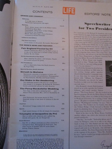 Life Magazine April 14 1967 The Percy-Rockefeller Wedding - Picture 3 of 4